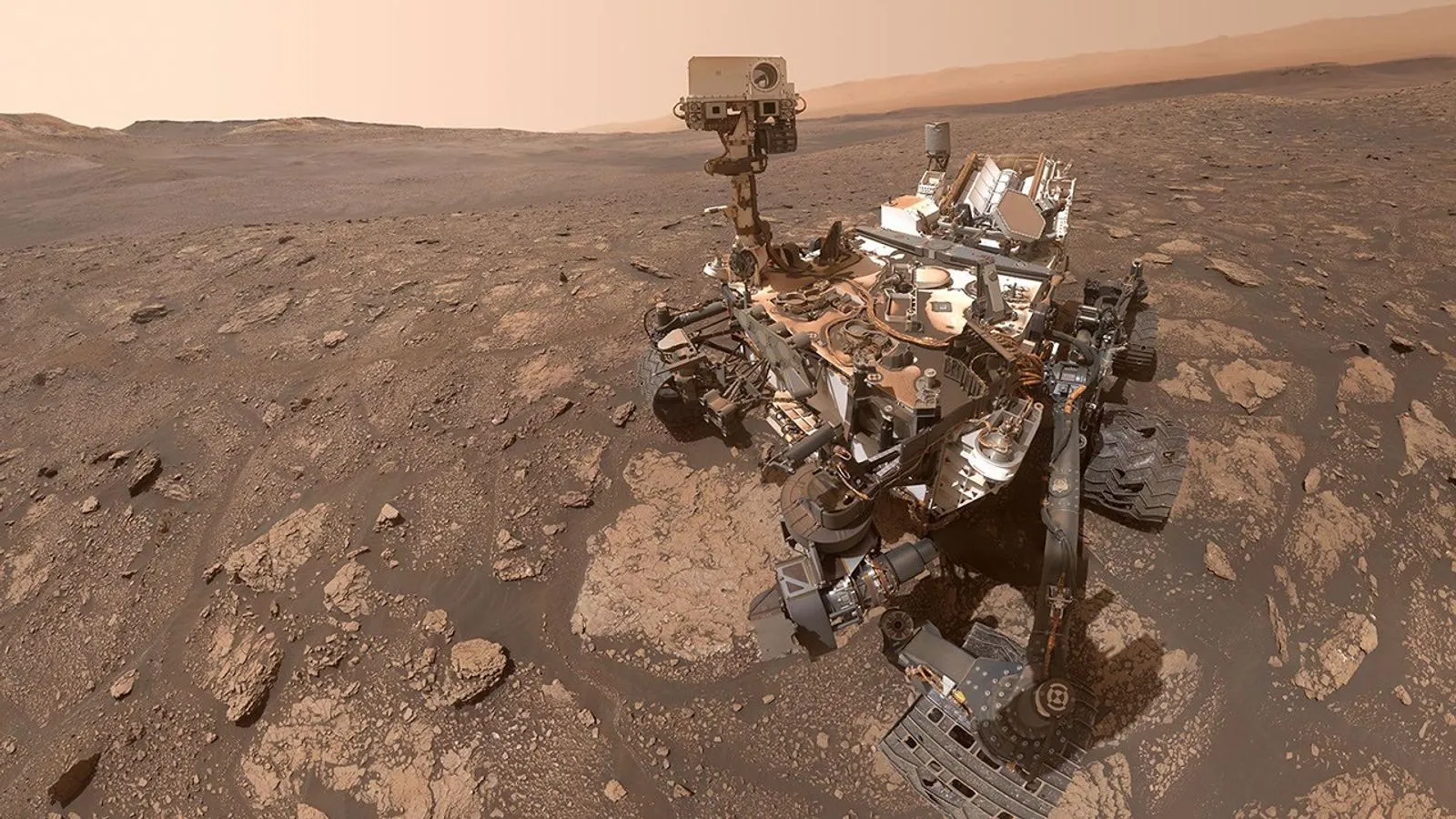 Self-portrait of NASA's Curiosity rover on the surface of Mars